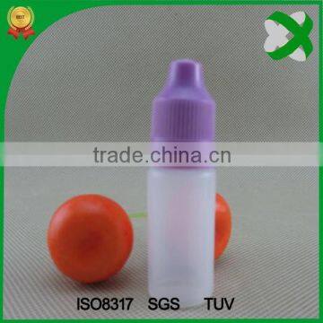 ldpe 10ml e-cig bottle with Tamper child lock caps
