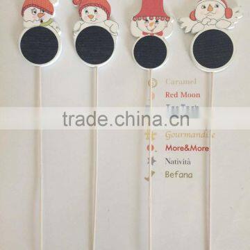 Wooden christmas blackboard Stick Decoration as kids teaching gifts