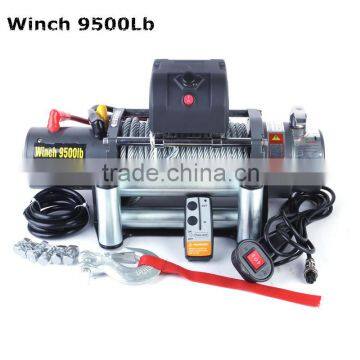 Car trailer winch 9500lb waterproof winch