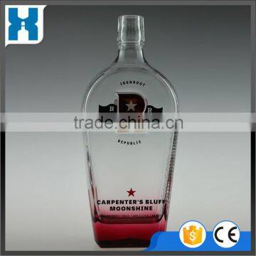 CUSTOM MADE EMPTY GLASS VODKA BOTTLE 750ML