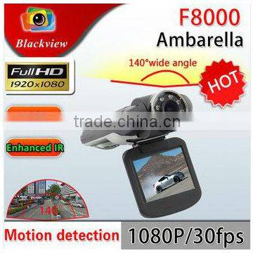 Car DVR F8000 Full HD real 1080 30fps 2.0" LCD CMOS Ambarella 5.0MP Car Camera Camcorder 120 Degree HDMI Russian
