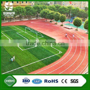 red playground track artificial grass with white line artificial grass