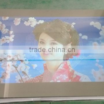 frameless wall mounted tv ,digital advertising Led Smart TV EB GLASS BRAND