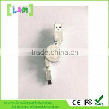 High quality retractable usb extension cable for iphone and mirco