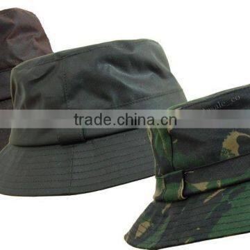 Camoflage Wax Cotton Bucket Sun Hat