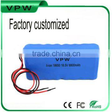 high level 18.5v laptop battery capacity customized 8.8ah