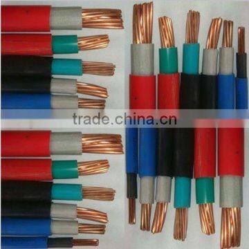 China CCC BVV solid conductor pvc insulated single core wire 300/500V