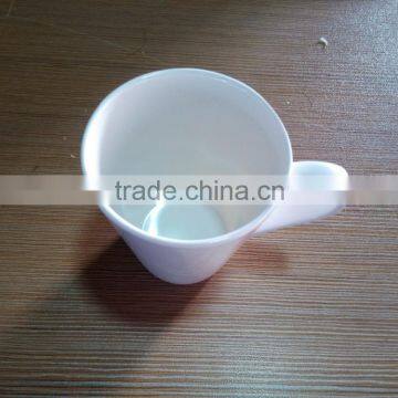 100% A5 Mealmine Food Grade Wholesale Cheap Melamin 300ml French Fancy Coffe White Mugs photo-2