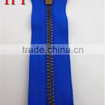 Brass Metal Jeans Zipper