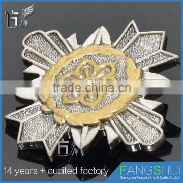 2016 hot sale star shape metal lapel pin badge low price wholesale