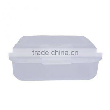 Semitransparent Crisper plastic lunch box in BPA free