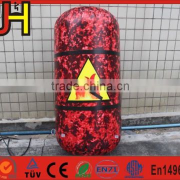 EN14960, SGS, CE 0.6MM PVC Tarpaulin Oil Barrel Inflatable Paintball Bunkers For Sale