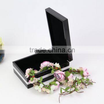 Wooden Jewelry Box Series Including Necklace Bracelet and Wood Mdf Ring Box Display Gift Box photo-4