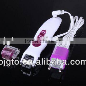 provide free sample bio derma roller,for hair loss treatment, LED light with Vibration metal beauty roller