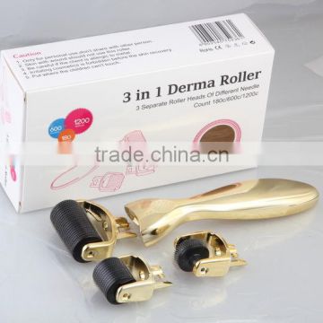 2016 CE skin rejuvenation derma roller for hair loss treatment derma care facial kit