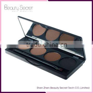 Manufacture OEM 4 color with brush waterproof eye brow powder with Brush and Mirror