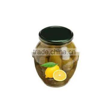 Stuffed Green Olives With Lemon. Top Quality 100% Tunisian Olives.Stuffed Olives With Lemon, Table Olives. 370 ml Glass Jar photo-2
