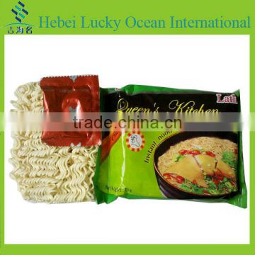 75g chicken flavour noodles bag packing fast food