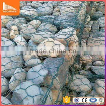 Anping factory direct sale diamond galvanized gabion basket with iso9001 certification standard