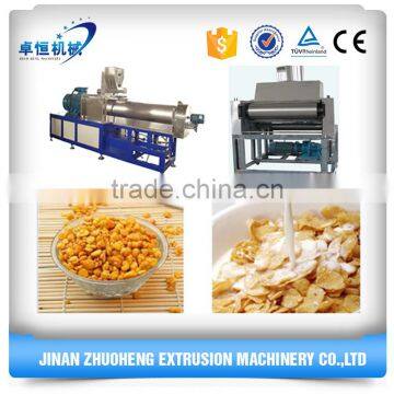 Full automatic corn flakes processing line/crispy corn flakes making machine