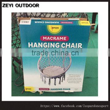 Made of 100% high quality cotton MACRAME HANGING CHAIR Absolutely love it!