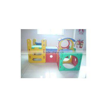 playhouse combo gym,children play house with slide & tunnel