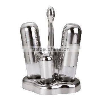 18-10 stainless steel Luxe Condiment spice jar set 4 pcs