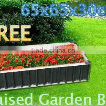 FACTORY DIRECT SHIPPING STEEL RAISED GARDEN BED INSTANT PLANTER METAL 65L*65W*30H cm