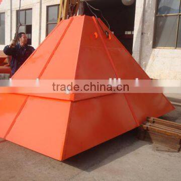 Industrial raw materials storage feeding steel hopper