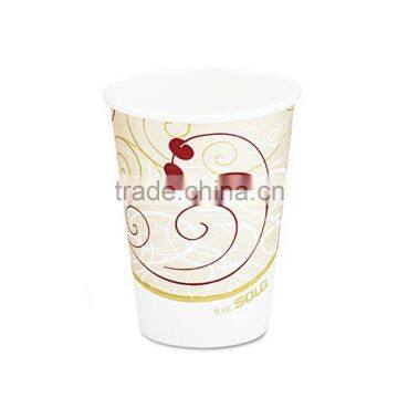 Factory Single Double Ripple Wall Disposable Juice Paper Coffee Cups With Lid photo-3