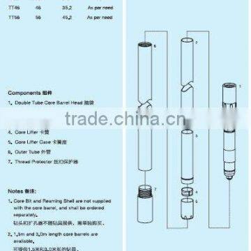 TT series Double Tube Core barrel/drilling tools