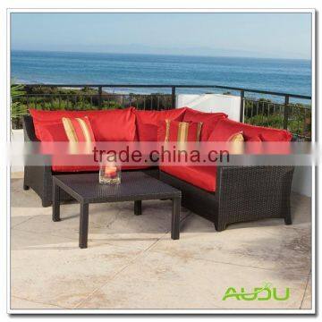 Audu 4 Pieces Cheap Patio Wicker Garden Sofa/Outdoor Sofa/Rattan Sofa photo-3