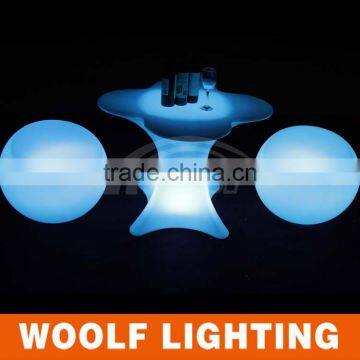 Popular Four-leaf Clover Shape Illuminated Restaurant and Coffee Shop Used Glowing LED Light Up Coffee Table photo-5