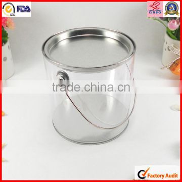 with handle pvc clear tube packaging in plastic boxes