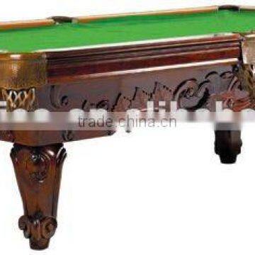 Hand carved classical wooden antique pool table,MOQ:1PCS(B68031)