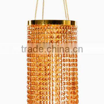 wedding hanging chandelier gold