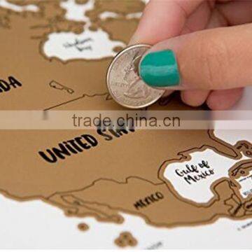 Travel Maps "It's a Beautiful World" Scratch Your Travels Track Map AMA-05 photo-5
