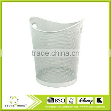 New Design Metal Round Garbage Waste Bin,Ingot Shape