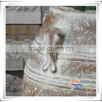 Popular Fiberglass Oval Shaped Rustic Garden Pots photo-3