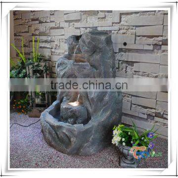 Rock antique garden outdoor water fountain resin waterfall feature