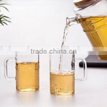 Haonai Top Quality Tea Glass Mug Whith Teapot Available ,drinking Glass Mug,coffee Glass Mug photo-2