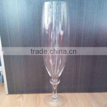 Martini glss vase,tall goblet webbing glass vases,clear goblet