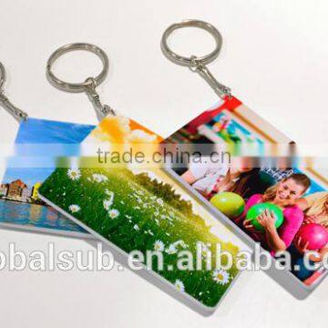 new promotional heat transfer custom print key ring for credit card