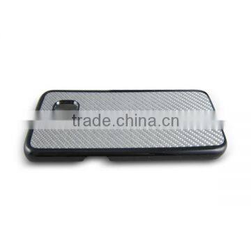 Silver Twil Carbon Fiber Case ,shiny Carbon Fiber Phone Case for Samsung s7 Edge photo-4