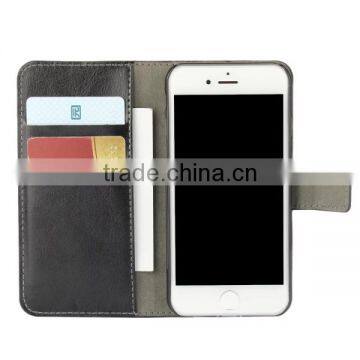 Mobile Phone Leather Case for Iphone,wallet PU Leather Case Cover With Card Slot Photo Frame For IPhone 7 photo-3