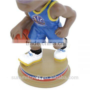 Resin Basketball Star Action Figure Bobble Head Figurines photo-4