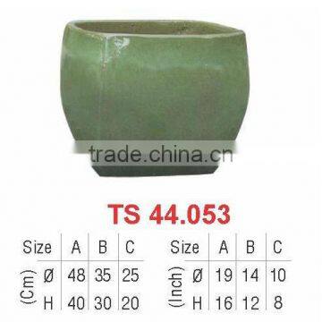 Vietnam Avocado green outdoor ceramic flower pottery