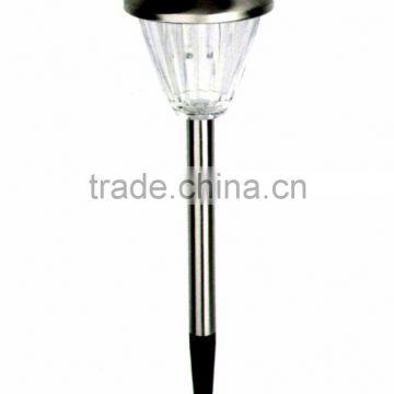 6pk Stainless Steel Solar Garden Lawn LED Path Light