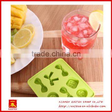 Cute butterfly and button shaped mini silicone ice cube tray