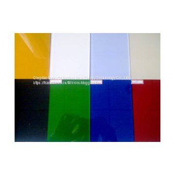 4mm BluePainted Glass/ Colored Glass RAL1347 photo-2